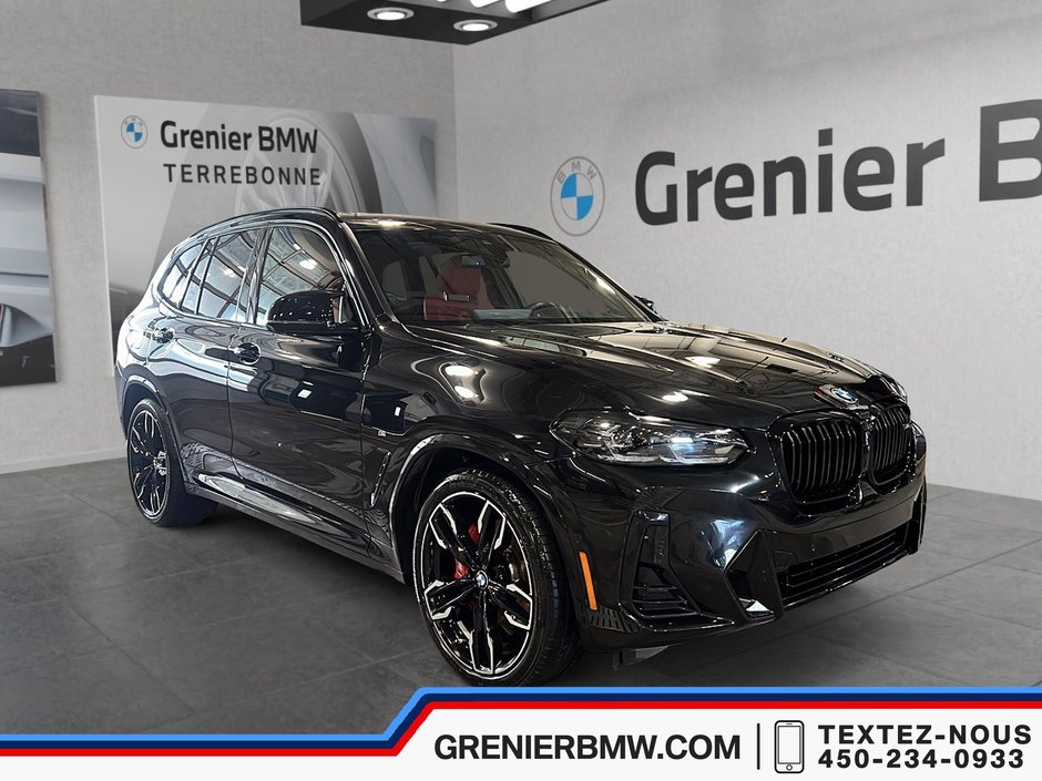 BMW X3 M40i xDrive, Premium Enhanced, Fiona Red Interior 2024 à Terrebonne, Québec - w940px