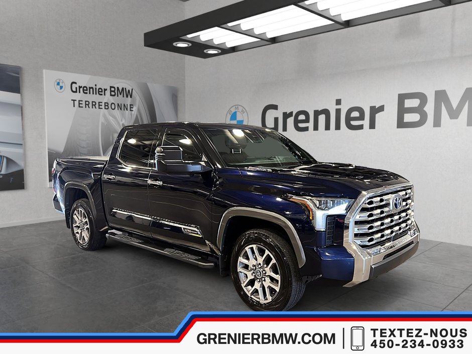 2022 Toyota TUNDRA HYBRID CrewMax Platinum, 1794 Edition, 31 632km ! in Terrebonne, Quebec - w940px