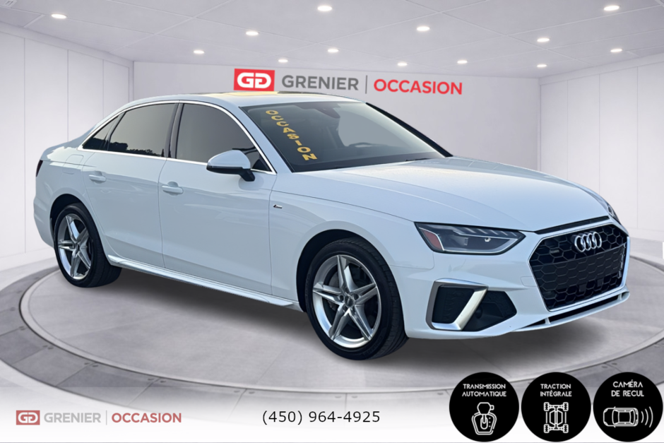 2020 Audi A4 Progressiv S Line Bas Kilométrage in Terrebonne, Quebec - w940px