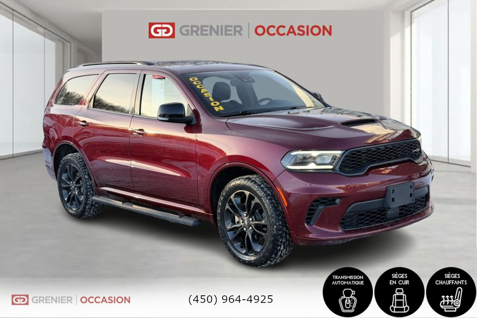 Dodge Durango GT Plus Cuir Toit Ouvrant AWD 2024 à Terrebonne, Québec - w940px