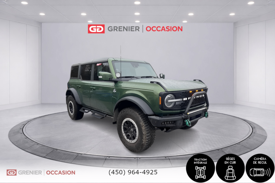 Ford Bronco Outer Banks Sasquatch Bas Kilométrage 2023 à Terrebonne, Québec - w940px