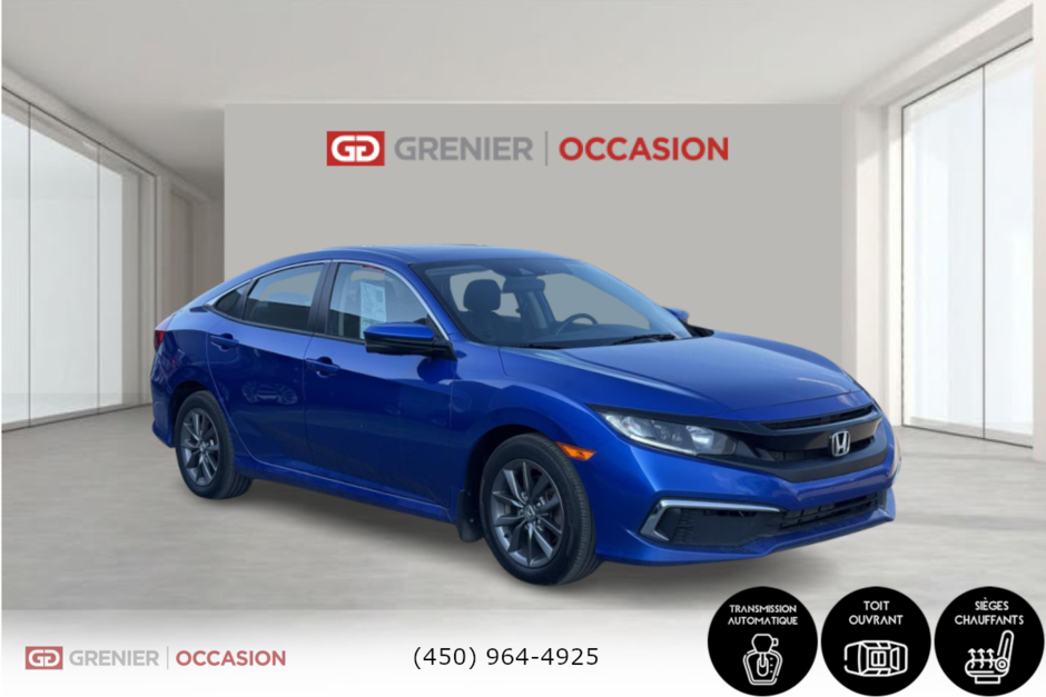Honda Civic EX Toit Ouvrant Caméra De Recul 2021 à Terrebonne, Québec - w940px