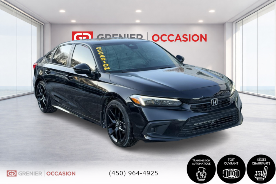 Honda Civic Sport Toit Ouvrant Bas Kilométrage 2022 à Terrebonne, Québec - w940px