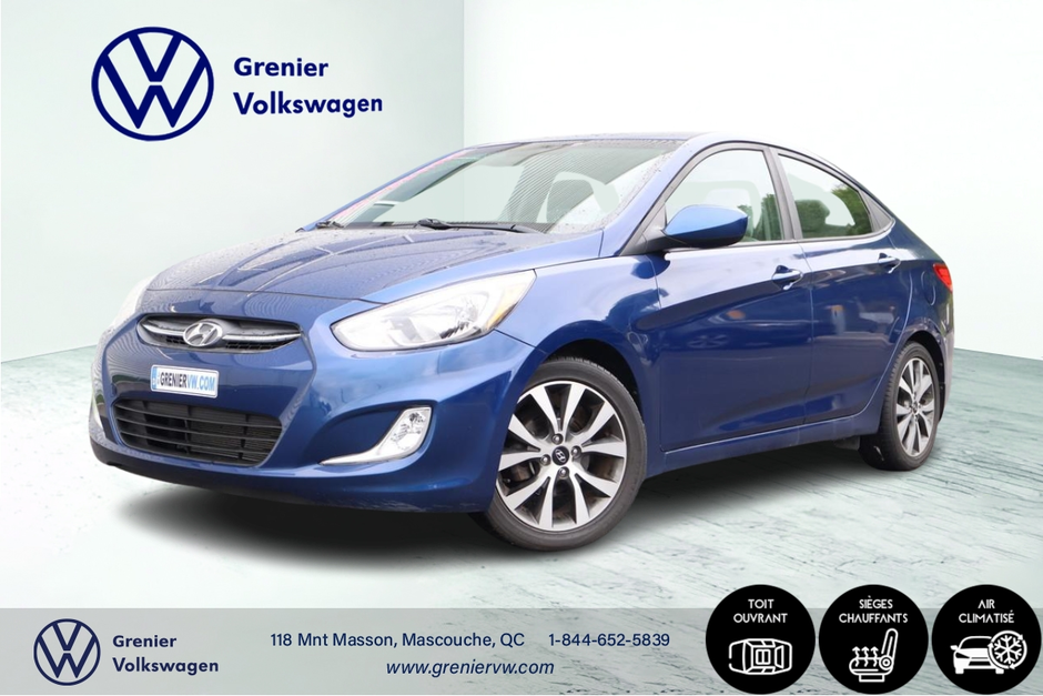 Hyundai Accent SE, Bas Kilo, Toit, Mags 2017 à Mascouche, Québec - w940px