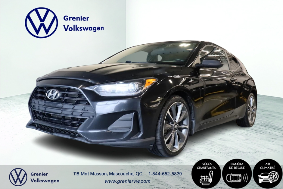 2019 Hyundai Veloster GL, Caméra, Bluetooth, Banc chauffants in Terrebonne, Quebec - w940px