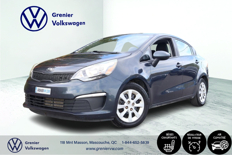 Kia Rio Lx, A/C, Bas kilo, Démarreur a dist 2017 à Mascouche, Québec - w940px