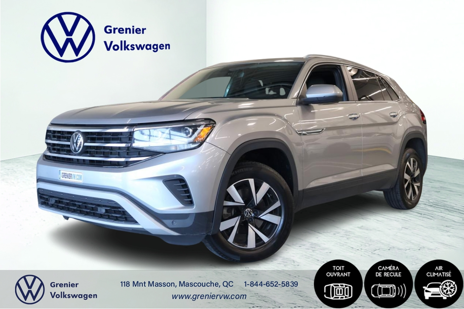 2020 Volkswagen Atlas Cross Sport Comfortline, Cuir, Toit, V6, Carplay in Mascouche, Quebec - w940px