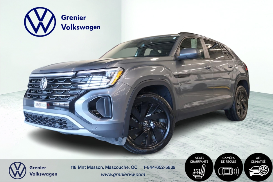 Volkswagen Atlas Cross Sport Comfortline, Carplay, Cuir, Jantes noir 2024 à Mascouche, Québec - w940px