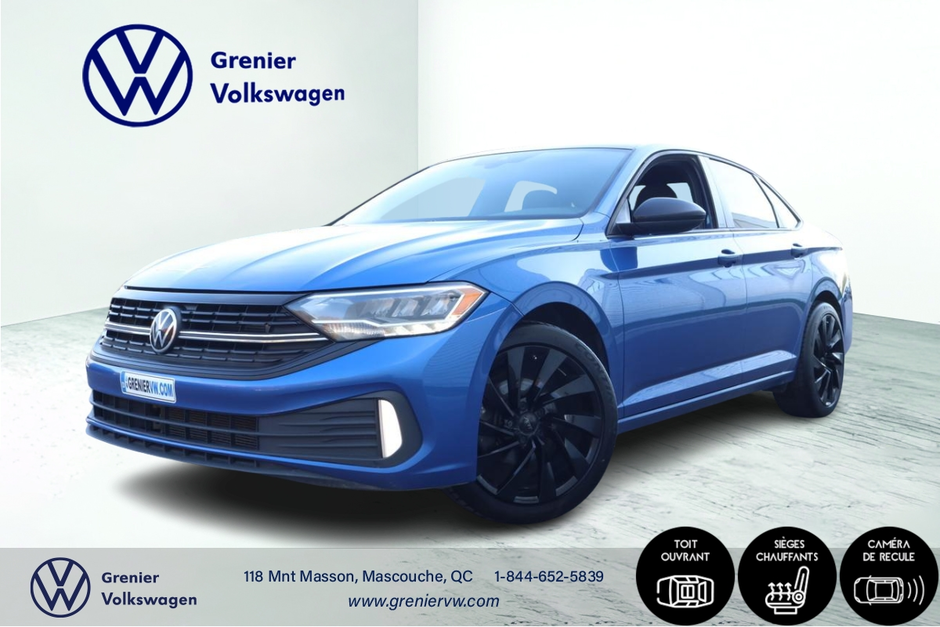 Volkswagen Jetta Comfortline,Cuir,Toit ouvrant 2022 à Terrebonne, Québec - w940px
