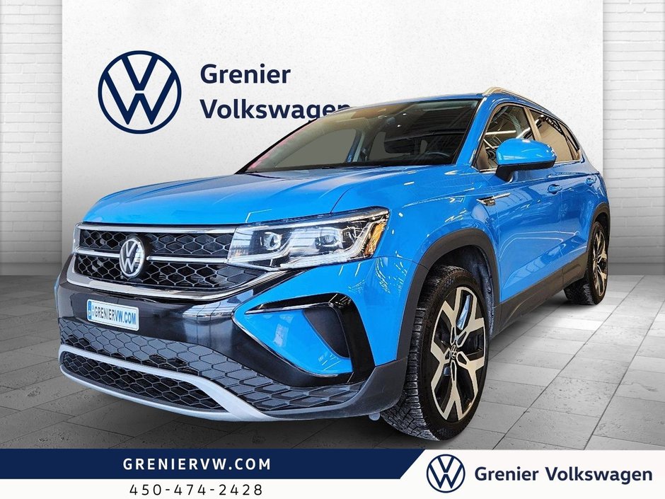 Volkswagen Taos Highline, Mags 19'', Cuir, Toit 2022 à Mascouche, Québec - w940px