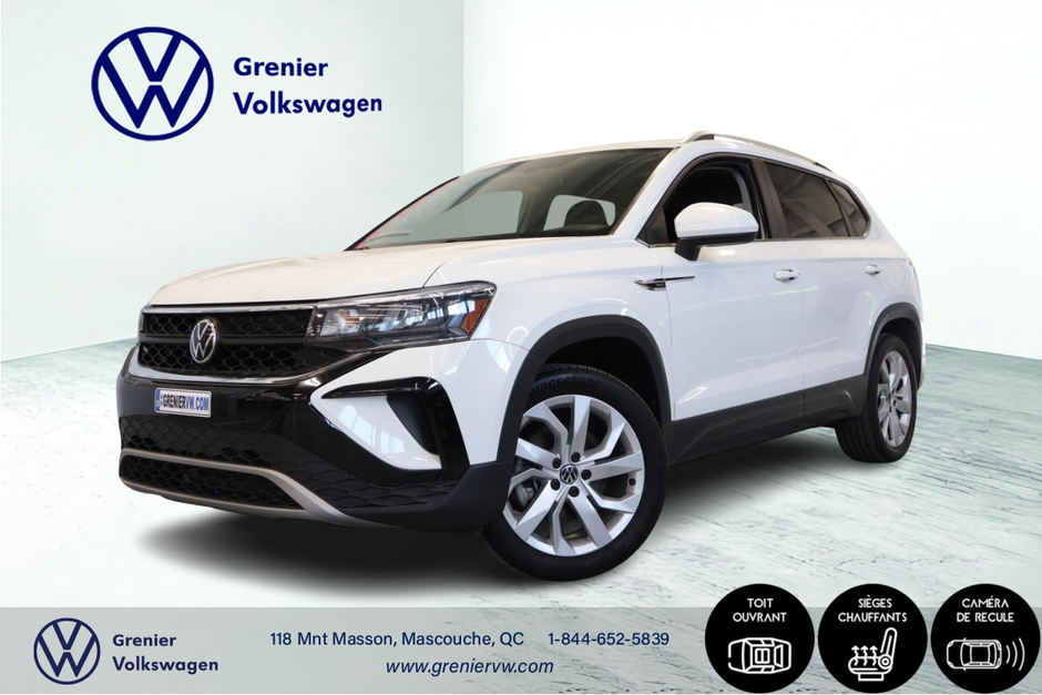 Volkswagen Taos 2022 Comfortline, Toit ouvrant, Sieges chauffants 2022 à Mascouche, Québec - w940px