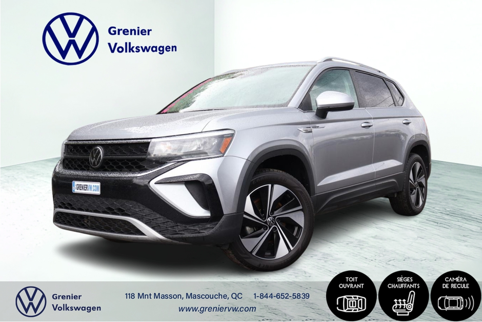 Volkswagen Taos Comfortline, Toit, Carplay, 4Motion 2023 à Mascouche, Québec - w940px