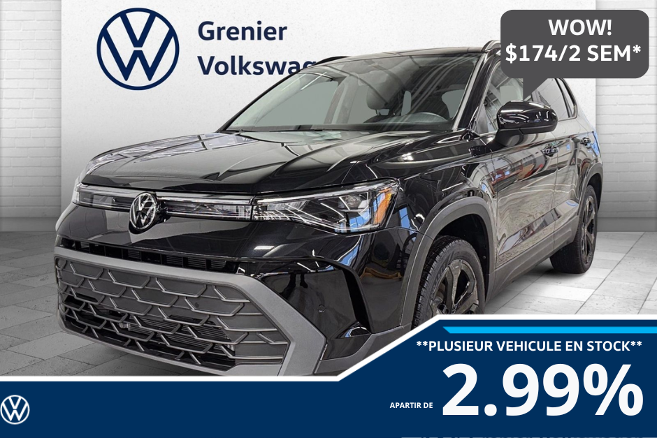 Volkswagen Taos Comfortline Black Edition 4MOTION 2026 à Mascouche, Québec - w940px