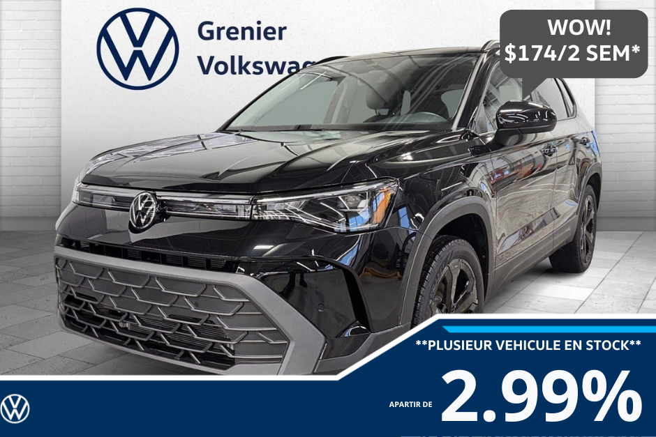 Volkswagen Taos Comfortline Black Edition 4MOTION 2026 à Mascouche, Québec - w940px