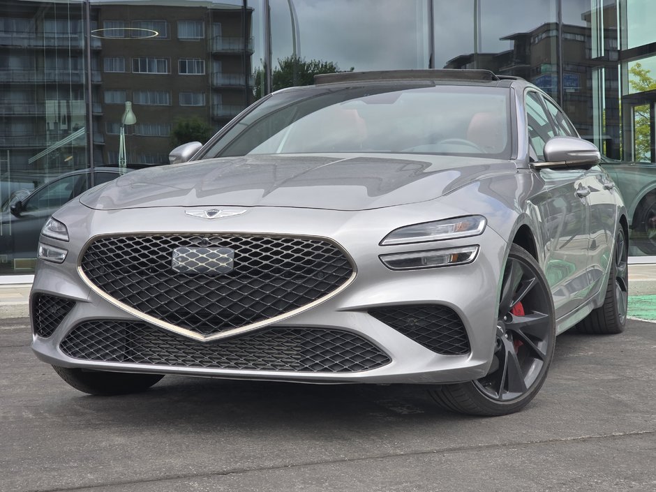 2022 GENESIS G70 3.3T SPORT 365 HP HEAD UP DISP CAM360 CUIR NAPPA-0