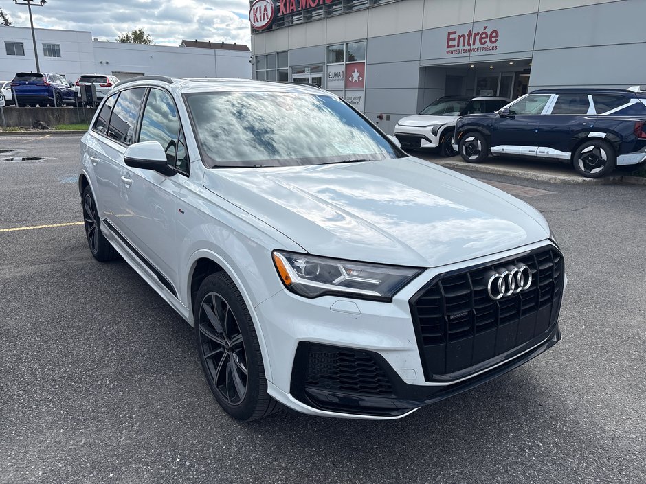 Audi Q7 KOMFORT 55 S-LINE BLANC 2022 PAS DE RECLAMATION AU CARFX