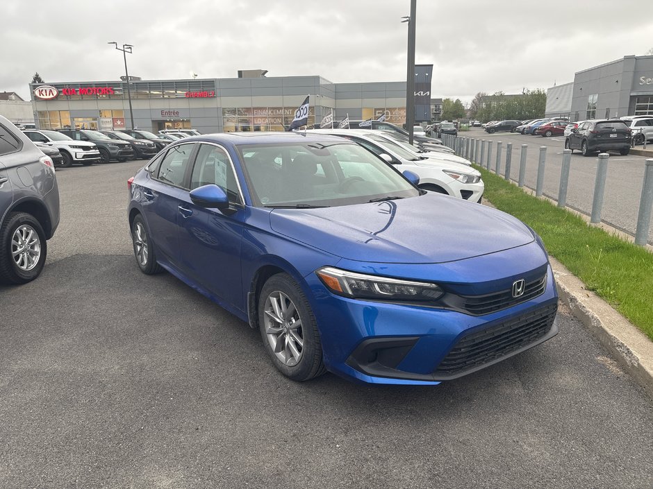 Honda Civic Sedan EX TOIT AUTOM CAMERA MAGS 2022 1 PROPRIO PAS DE RECLAMATION AU CARFAX