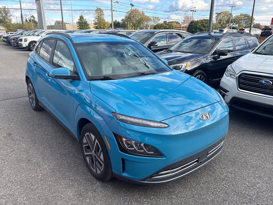 Hyundai Kona Electric ULTIMATE BLEUE AUTOM EV 29292KM 2023 PAS DE RECLAMATION AU CARFAX