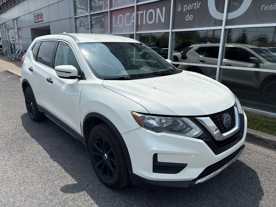 Nissan Rogue S AWD BLANC MAGS NOIRS 2018 PAS DE RECLAMATION AU CARFAX