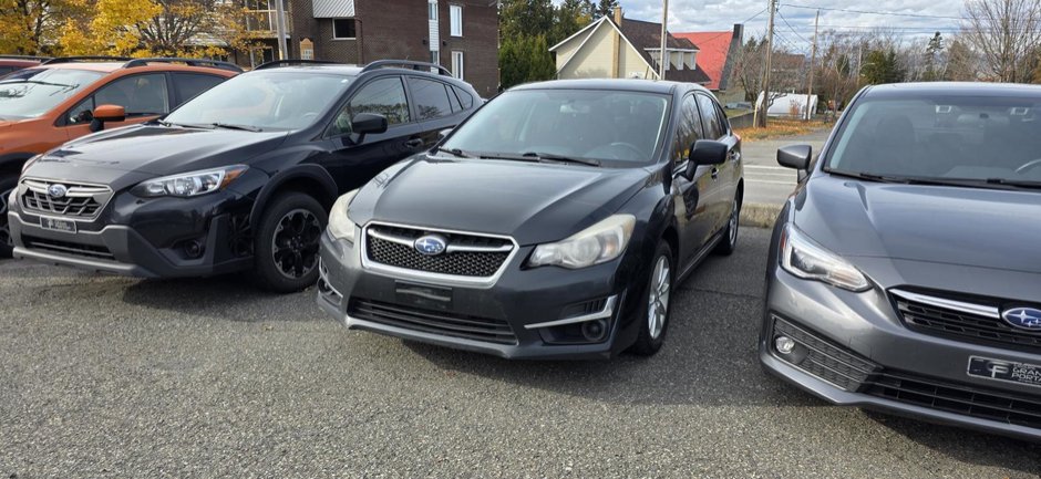 Subaru Impreza 2,0i avec groupe tourisme, boîte manuelle à traction intégrale 2016 à Rivière-du-loup, Québec