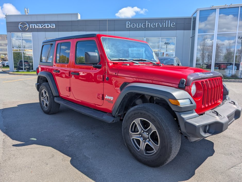 2018 Jeep Wrangler Unlimited SPORT JL  DÉMARREUR À DISTANCE, V6 3.6L PENTASTAR in Boucherville, Quebec - w940px