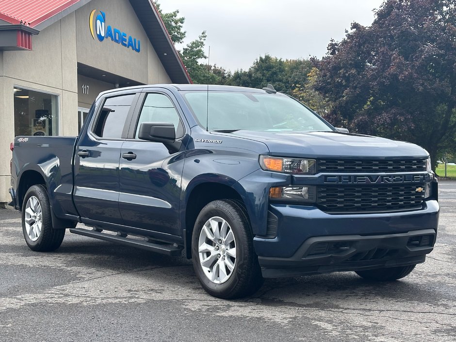 2022 Chevrolet Silverado 1500 4X4 CUSTOM CREW DEMARREUR CAMERA in St-Jean-Sur-Richelieu, Quebec