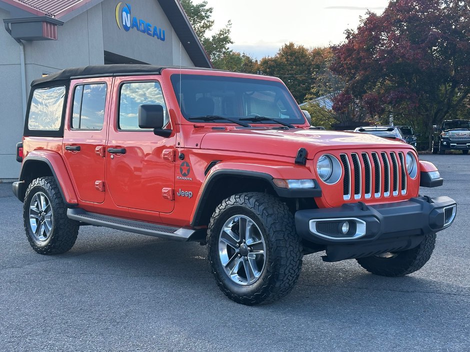 2019 Jeep Wrangler Unlimited Sahara 4X4 SEULEMENT  087695 KM in St-Jean-Sur-Richelieu, Quebec