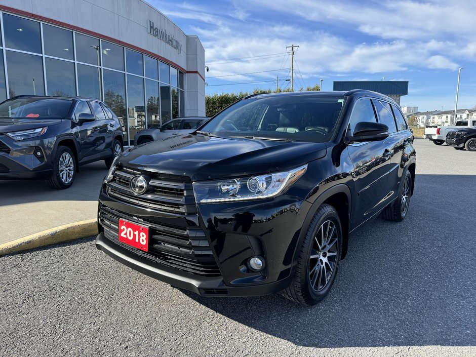 2018  Highlander SE AWD V6 ECP 1 YEAR OR 35000 KM 7PASS LEATHER NAV in Hawkesbury, Ontario
