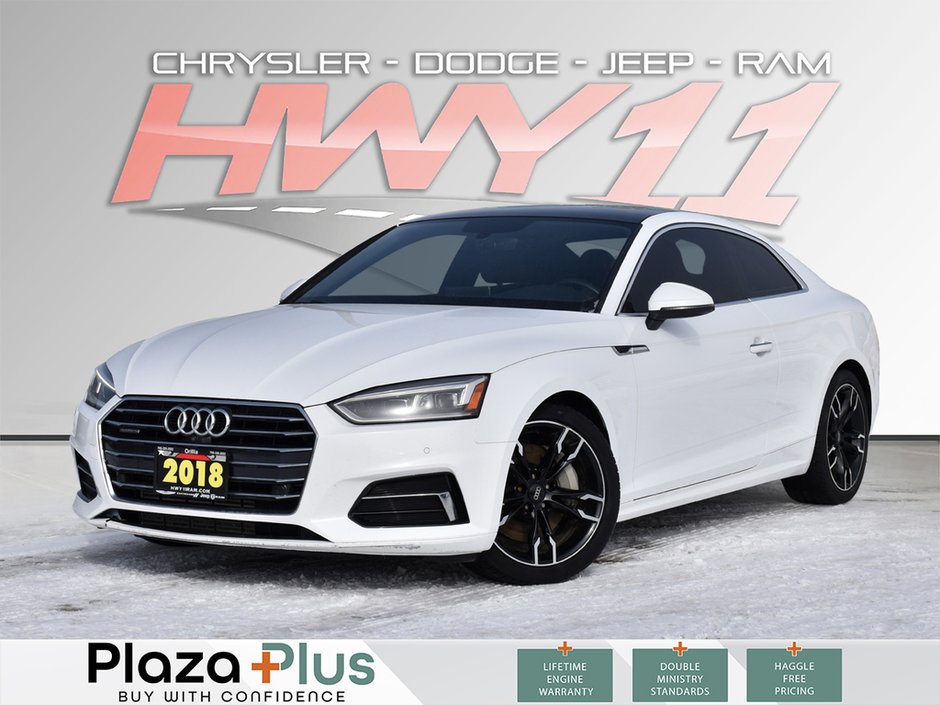 2018 Audi A5 Coupe Progressiv PANOROOF/BACK UP CAMERA/HEATED SEATS/AWD