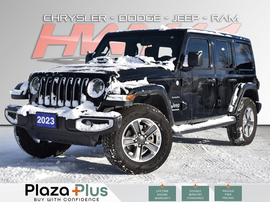 2023 Jeep Wrangler Sahara LEATHER/COLD WEATHER PKG/RUNNING BOARDS/LED PKG/PREMIUM SOUND
