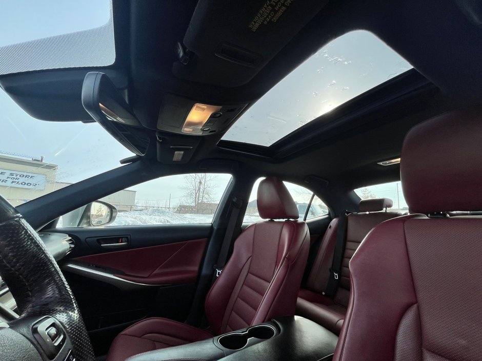 2018 Lexus IS 300 F SPORT F-SPORT/SILVER/RED LEATHER/SUNROOF/HEATED SEATS