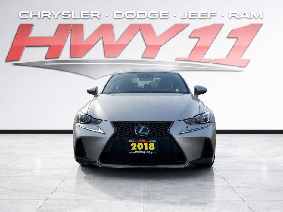 2018 Lexus IS 300 F-SPORT/SILVER/RED LEATHER/SUNROOF/HEATED SEATS