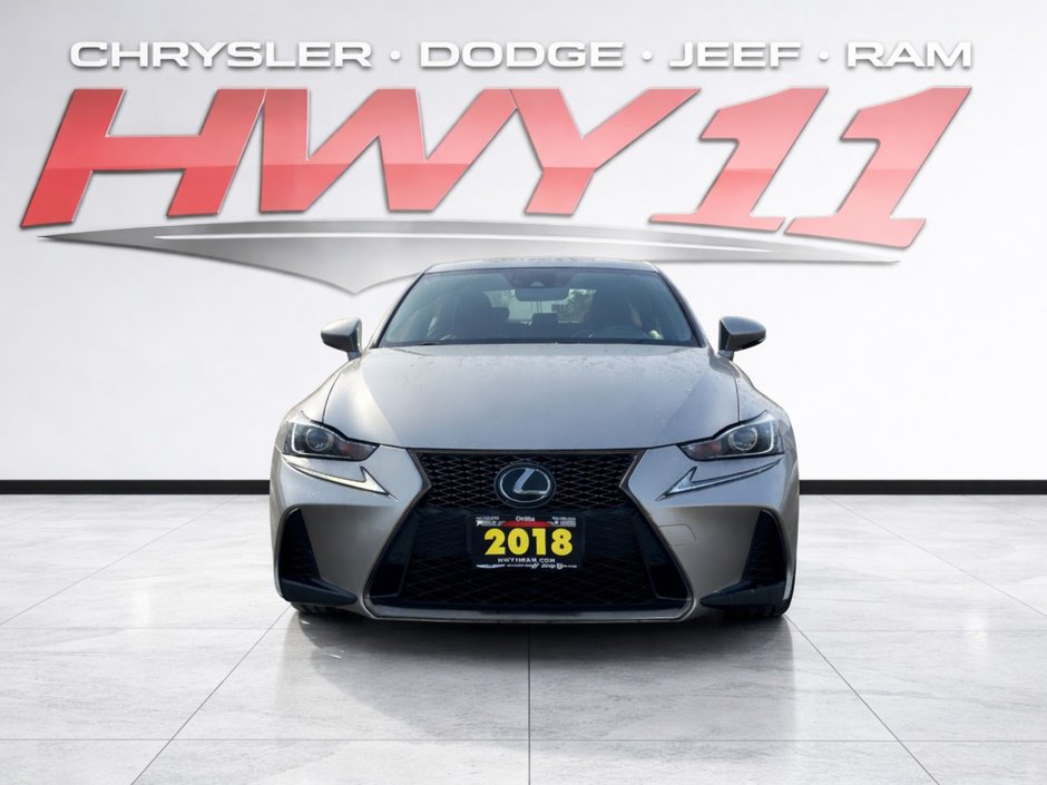 2018 Lexus IS 300 F SPORT F-SPORT/SILVER/RED LEATHER/SUNROOF/HEATED SEATS