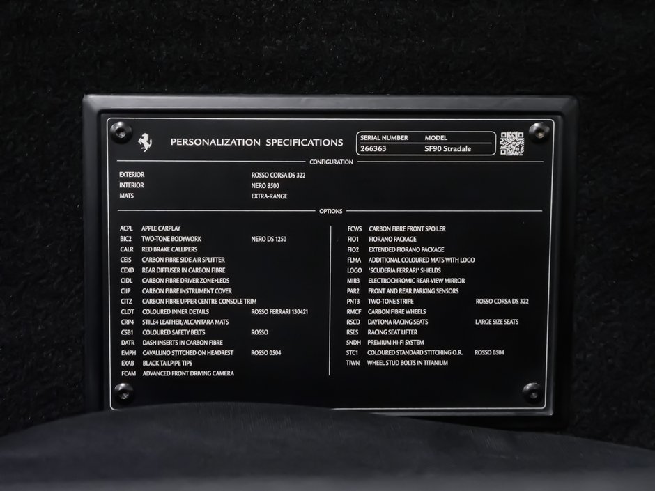 Ferrari SF90 Stradale ASSETO FIORANO PACKAGE 2021-64