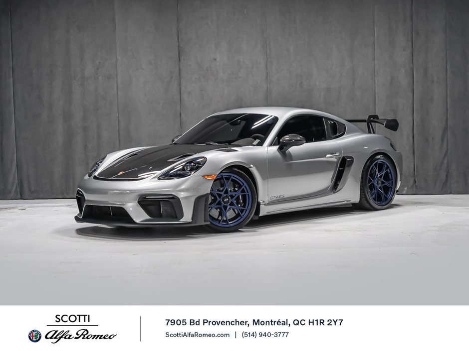 Porsche 718 Cayman GT4 RS PDK CARBONE JANTES BLEUES SPORT CHRONO 2025-0