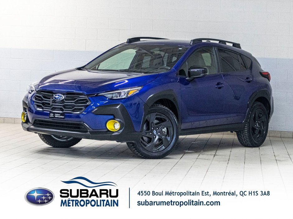 Subaru Crosstrek ONYX, 2.5L, TOIT, CARPLAY, ECRAN 11.6, BANCS CHAUF 2024 à Charlemagne, Québec