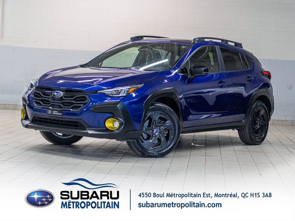 2024 Subaru Crosstrek ONYX, 2.5L, TOIT, CARPLAY, ECRAN 11.6, BANCS CHAUF in Charlemagne, Quebec