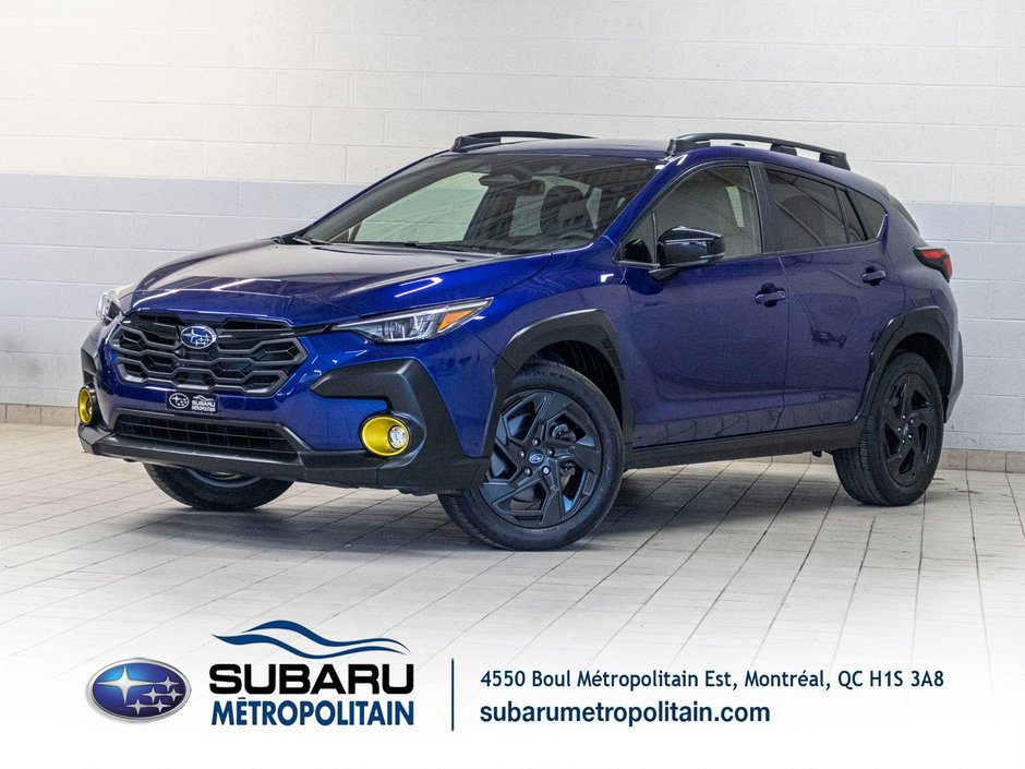 2024 Subaru Crosstrek ONYX, 2.5L, TOIT, CARPLAY, ECRAN 11.6, BANCS CHAUF in Saint-Jérôme, Quebec