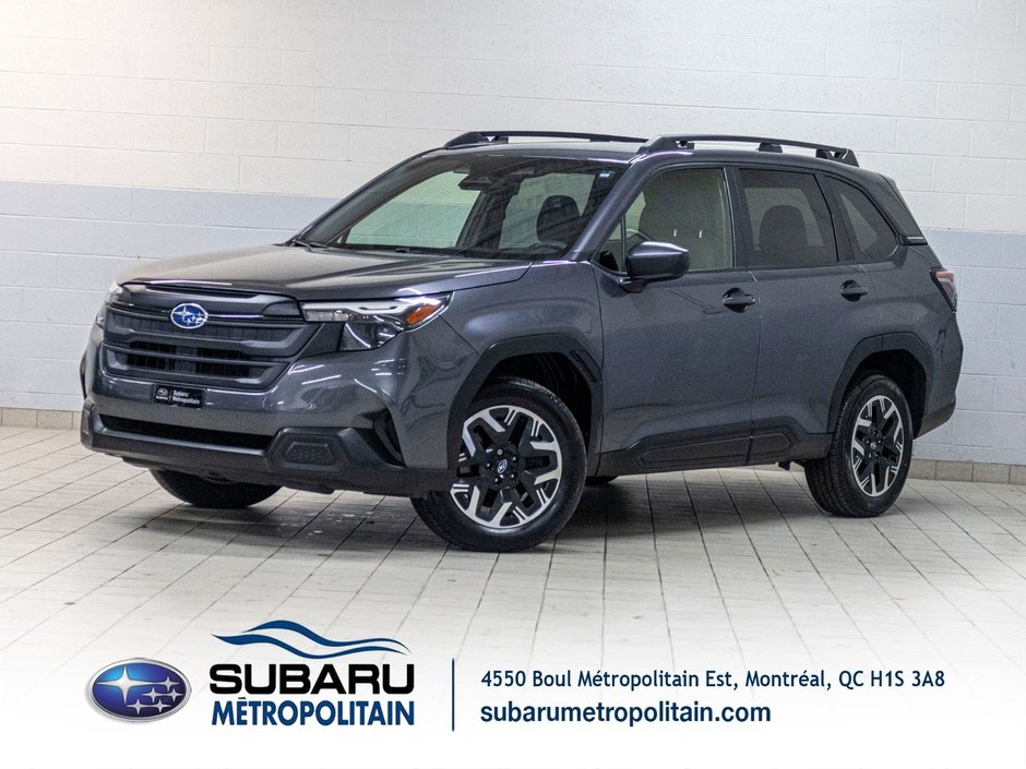 2025 Subaru FORESTER COMMODITÉ CONVENIENCE, EYESIGHT, CARPLAY, BANCS CHAUFF, CAM in Charlemagne, Quebec