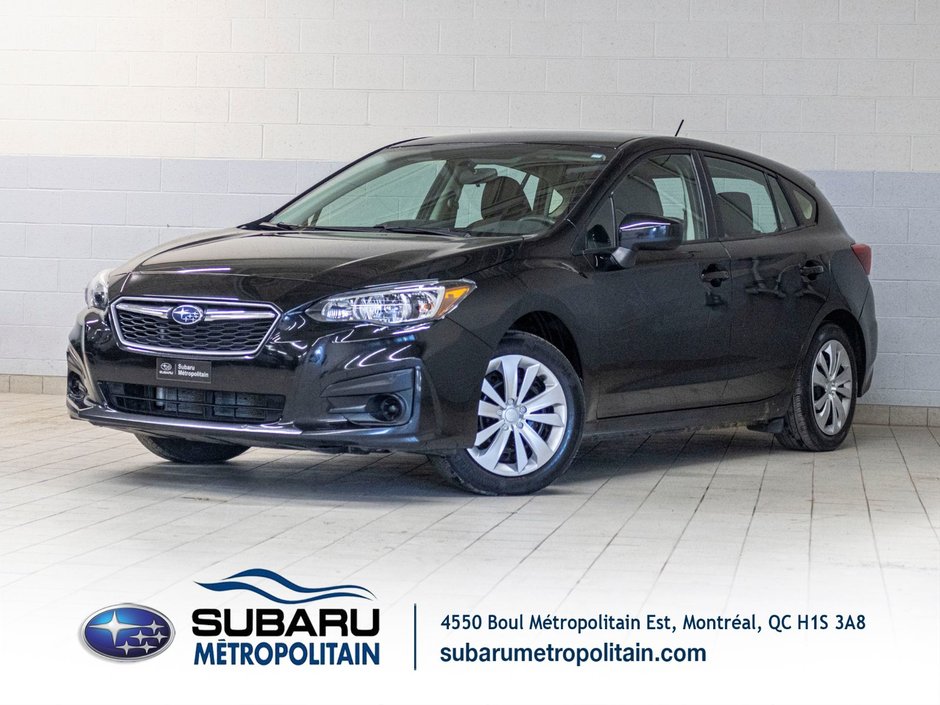 2019 Subaru IMPREZA 5P COMMODITÉ CONVENIENCE, MANUELLE, CARPLAY, CAMERA RECUL in Saint-Jérôme, Quebec