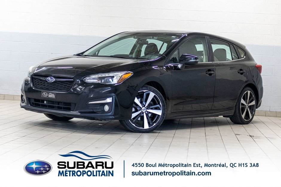 Subaru Impreza SPORT-TECH, EYESIGHT, CUIR, CARPLAY, NAV, TOIT,CAM 2018 à Charlemagne, Québec