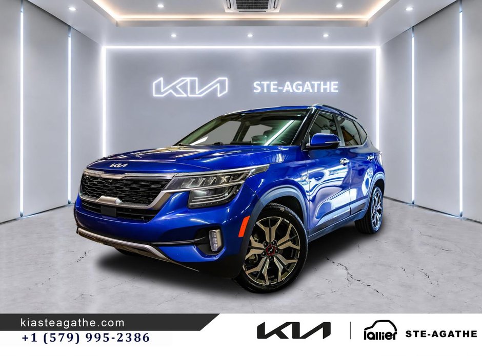 Kia Seltos SX AWD**JAMAIS ACCIDENTÉ**GARANTIE 10 ANS OU 200 000KM**CUIR**TOIT OUVRANT**BANCS VENTILÉS**SYS BOSE 2023 à Montréal, Québec
