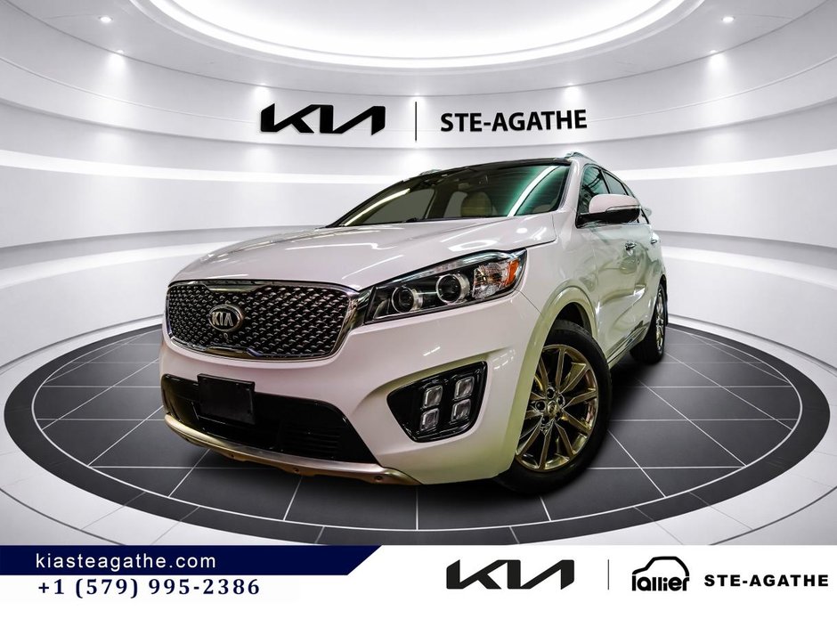 2018 Kia Sorento SXL AWD w/White Nappa **JAMAIS ACCIDENTÉ+GARANTIE 10 ANS/ 200 000KM**TOIT PANORAMIQUE+CUIR** in Montréal, Quebec