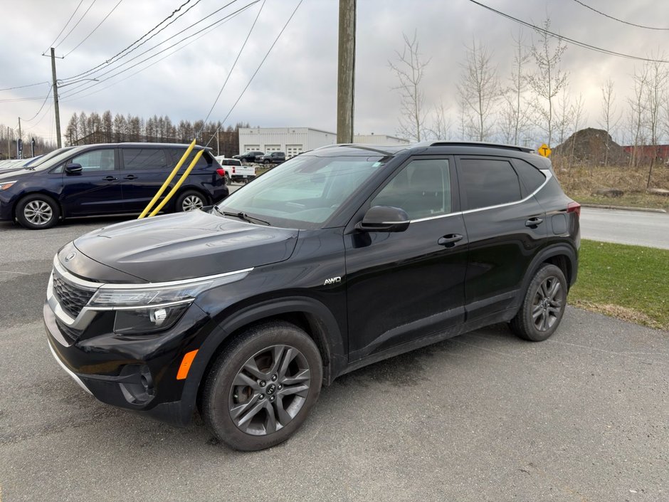 Kia Seltos EX AWD DEMARREUR TOIT OUVRANT VOLANT CHAUFFANT 2021 INSPECTE+CUIR+DETECTEUR D'ANGLES MORTS+ANDROID AUTO/APPLE CARPLAY+SIEGES CHAUFFANTS+MAGS 17''
