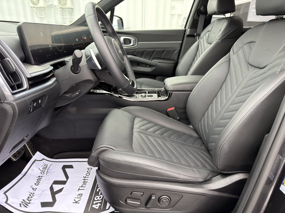 Kia Sorento X-Pro Turbo AWD DEMARREUR CAMERA 360 PAS ACCIDENTE 2025 INSPECTE+SIEGES CHAUFFANTS ET VENTILES+VOLANT CHAUFFANT+MEMORISATION SIEGES CONDUCTEUR+CUIR+MAGS 17