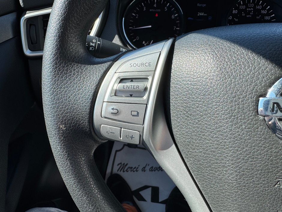 Nissan Rogue S TA CAMERA RECUL BLUETOOTH PAS ACCIDENTE 2016 INSPECTE+AIR CLIMATISE+RADIO SIRIUS+REGULATEUR DE VITESSES+GROUPE ELECTRIQUE+LECTEUR CD