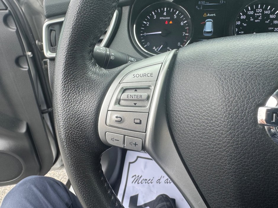 Nissan Rogue SL AWD CAMERA 360 HAYON ELECTRIQUE PAS ACCIDENTE 2016 INSPECTE+CUIR+SIEGE ELECTRIQUE+TOIT OUVRANT PANORAMIQUE+DETECTEUR D'ANGLES MORTS+RARIO SIRIUS+MAG 18