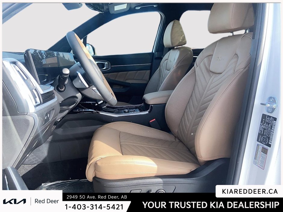 2025 Kia Sorento X-PRO Olive Brown Interior-9