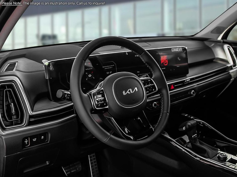 2025 Kia Sorento X-Line Limited Black Interior-8