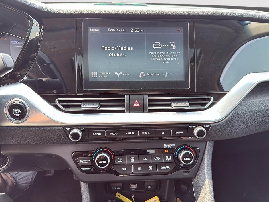 Kia Niro Plug-In Hybrid EX 2021 jusqu'à 42km d'autonomie électrique + Carplay + Sièges chauffants